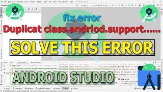 How to solve #duplicate classes #Error| #Gradle Not #Build #Problem Solved in #Android Studio