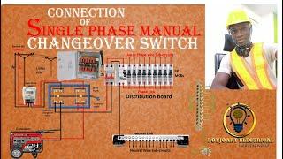 HOW TO CONNECT SINGLE PHASE CHANGEOVER SWITCH