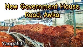 Awka's New Government House Road: Kerb Installation Begins As Drainage Nears Completion