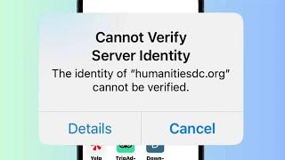 How to Fix Cannot Verify Server Identity on iPhone 2024 Guide