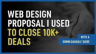 My Easy $12,000 Web Design Proposal (Free Download)