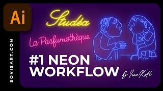 #1 Amazing neon signs in Adobe Illustrator by Iren Kolt