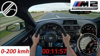 BMW M2 Competition Stage 2 | 550 PS | 0-200 kmh Acceleration POV + Speedo