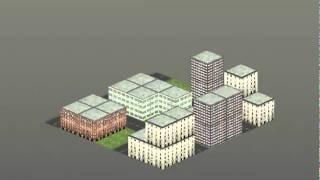 Pure CSS 3D city