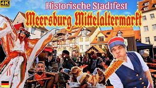 4K Walking Meersburg Medieval Market/4K Historical City Festival Meersburg /Meersburg City Festival