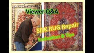 Silk Persian Rugs Q&A: How to Identify Handmade Carpets & Rug Repair Tips