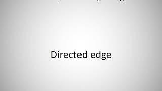 How to say Directed edge in English?