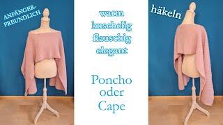  warmer, kuscheliger & eleganter Poncho  Cape нäкєℓη