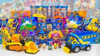 Paw Patrol Toys Unboxing Review ASMR | Rubble Back Yard Deluxe Bulldozer | Crew Wheeler Dump Truck