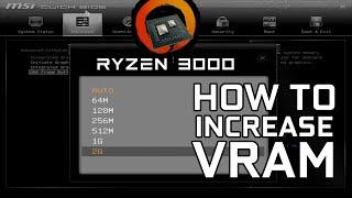 How to increase VRAM | Ryzen 5 3400G & Ryzen 3 3200G (Tutorial)