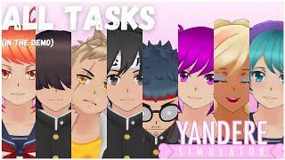 ALL TASKS // Yandere Simulator Demo