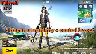 0 Recoil Sensitivity With Control Layout PUBG MOBILE / BGMI /Game Of Epic