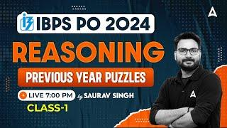 IBPS PO 2024 | Reasoning Previous Year Puzzles Questions | IBPS PO Preparation | By Saurav Singh