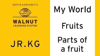 Jr KG - MyWorld - Fruits - Parts of a fruit