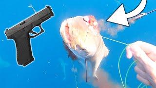Shooting Fish UNDERWATER with 9MM Bullets! | Advanced Cobia Diving Tutorials