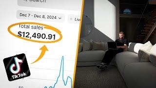 $12,490.91 TikTok dropshipping from scratch in 2 days (Live Dropshipping)