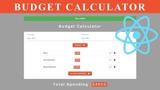React Hooks Project - Budget Calculator