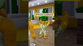 PINEY Skips School on His BIRTHDAY Misses an IMPORTANT TEST...!#adoptme #roblox #robloxshorts