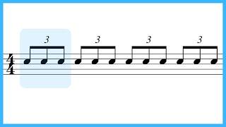 Triplet rhythm exercises for beginners 