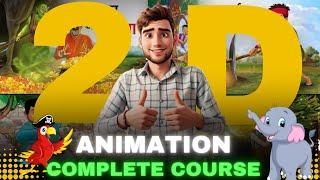 2D Animation Complete Course For Beginners 2024 | Phone Pr Cartoon Banao Ab #animation
