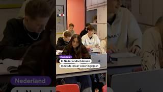 In Nederlandse klassen moet de leraar vaker ingrijpen