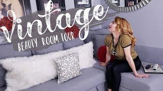 VINTAGE GLAM BEAUTY ROOM TOUR