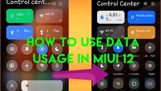 How to Enable Data Usage on Control Center in MIUI 12