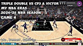 Triple Double VS CP3 & Victor Wembanyama [MY NBA ERAS 2024-25 NBA Season],#RealisticNBA,#NBAEras,#2K