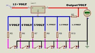 adjustable voltage regulator lm317 circuit