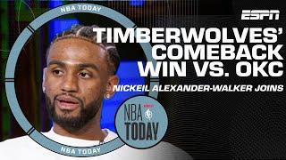 Nickeil Alexander-Walker on Timberwolves' mentality in 25-point comeback win vs. Thunder | NBA Today