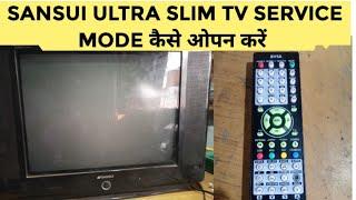 sansui ultra slim  tv service mode | How To Open Service Mode in Crt Sansui TV For All Setting