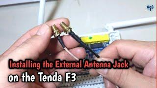 Memasang Jack Antena Eksternal di Tenda F3