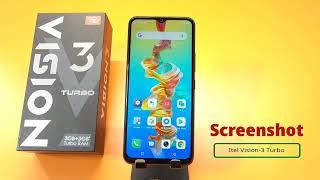 How to take screenshot in itel vision 3 turbo/itel vision 3 turbo me screenshot kaise le/screenshot