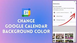 How to Change Google Calendar Background Color 2024 (EASY!) | Customize Google Calendar BG Color