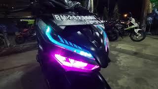 LAMPU ALIS RGB + RUNNING SEN ||MOTOR VARIO 150 NEW “ BINTANG VARIASI TEMBILAHAN