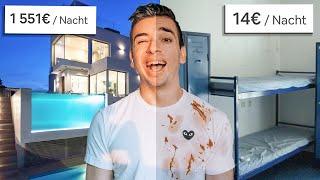 Ich habe das TEUERSTE & BILLIGSTE Airbnb gebucht.. (15€ vs. 1500€)