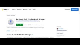 Facebook Bulk Profile Email Scraper