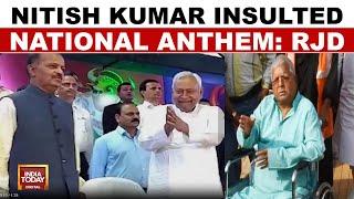 Bihar CM Nitish Kumar Criticised For Disrespecting National Anthem At Sports Event | India Today