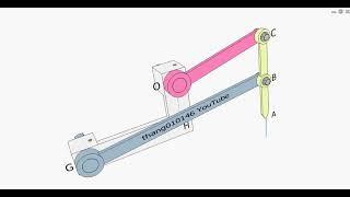 4-bar linkage drawing straight line