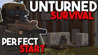 My PERFECT START On Unturned Survival In 2025 (Short Movie)