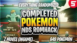 New Completed Pokemon NDS Rom Hack With Z Moves, Randomized, 649 Pokemon & Much More!