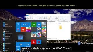 How to install or update the HEVC codec for Adobe Premiere Pro 2018 (windows)