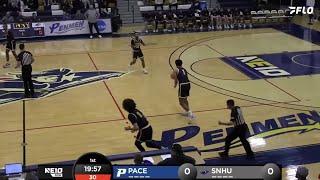 Pace University vs Southern New Hampshire Men's Basketball | NE10 Highlights