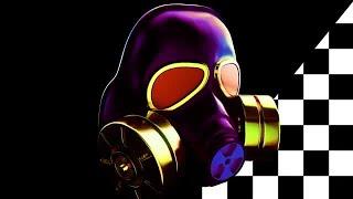 Multi-Color Gas Mask VJ Loop Stock Motion Graphics