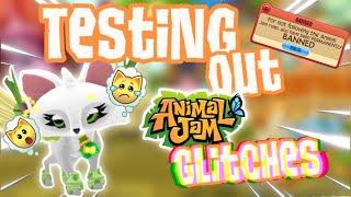 TRYING OUT ANIMAL JAM GLITCHES *Scary* Animal Jam Play Wild