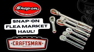 Snap-on Flea Market Tool Haul! Did I pay too much? Craftsman Stanley Swap Meet Tools Reveal.