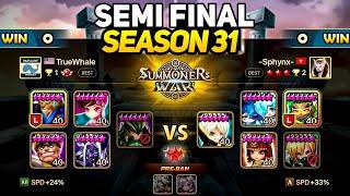 TRUEWHALE vs SPHYNX (BO5). Legend Tournament Season 31 Semi Final - Summoners War