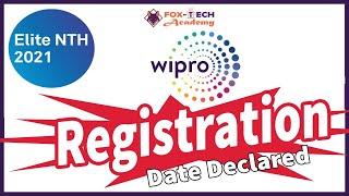 Wipro Elite NTH 2021 | Wipro Elite NTH Registration Date | Off Campus Placement | Wipro Elite 2020