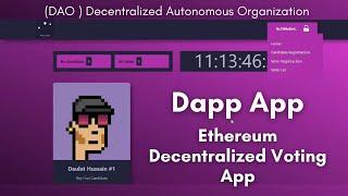 Build Ethereum Decentralized Voting App (DOA) | Create Smart Contract, Deploy | Dapp App Project