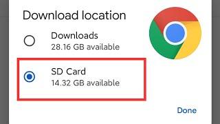 How to change download location in chrome to SD card